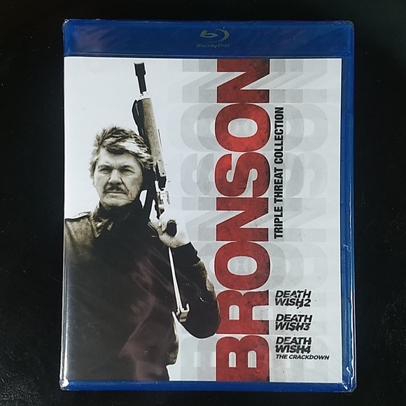Factory Sealed Bronson: Triple Threat Collection Blu Ray, Death Wish 2,3,4 - Picture 10 of 10